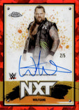 2025 Wolfgang Topps Chrome Sapphire Edition WWE RED REFRACTOR AUTO 2/5 AUTOGRAPH #NCT-WGG NXT