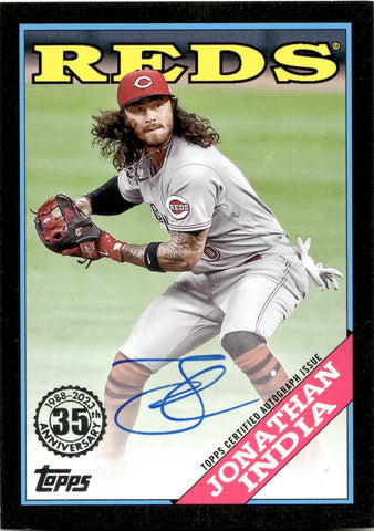 2023 Jonathan India Topps BLACK 1988 DESIGN AUTO 111/199 AUTOGRAPH #88BA-JI Cincinnati Reds