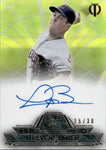 2014 Trevor Bauer Topps Tribute TO THE PASTIME YELLOW REFRACTOR AUTO 25/30 AUTOGRAPH #TPT-TB Cleveland Indians