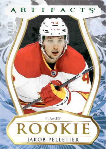 2023-24 Jakob Pelletier Upper Deck Artifacts POLYCHROME ROOKIE 05/65 RC #197 Calgary Flames