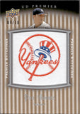 2008 Phil Hughes Upper Deck Premier PREMIER STITCHINGS MANUFACTURED PATCH 09/10 #PSTI-PH New York Yankees