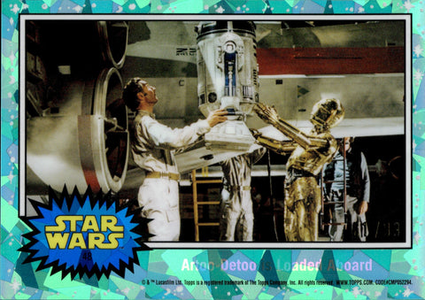 2022 Artoo-Detoo is Loaded Aboard Topps Chrome Sapphire Edition AQUA Star Wars 61/99 #48