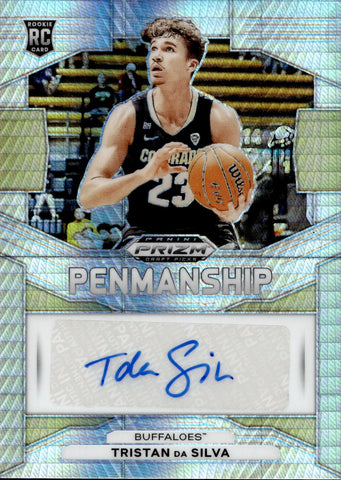 2024 Tristan da Silva Panini Prizm Draft Picks PENMANSHIP HYPER ROOKIE AUTO Colorado Buffalo #P-TDS
