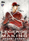 2018 Shohei Ohtani Topps Update Series LEGENDS IN THE MAKING ROOKIE RC #LITM-2 Anaheim Angels 2