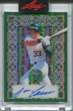 2026 Jose Canseco Leaf Metal St. Patrick's Day GREEN AUTO 10/10 AUTOGRAPH #BA-JC1 Oakland A's