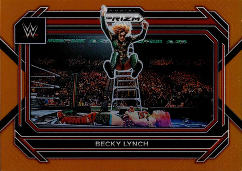 2023 Becky Lynch Panini Prizm WWE ORANGE 98/99 #18 Monday Night Raw
