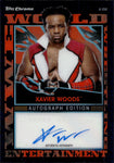 2021 Xavier Woods Topps Chrome Slam Attax WWE BLACK REFRACTOR AUTO 45/50 AUTOGRAPH #A-XW Monday Night Raw