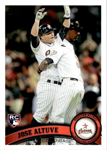 2011 Jose Altuve Topps Update ROOKIE RC #US132 Houston Astros 1