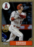 2022 Shohei Ohtani Topps Chrome 1987 DESIGN #87BC-2 Anaheim Angels