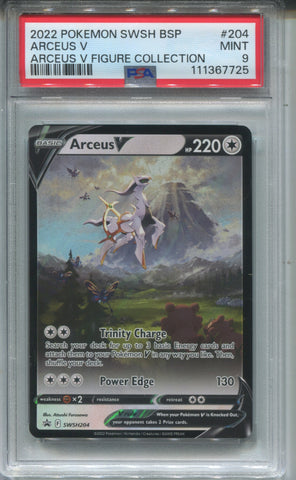 2022 Arceus V Pokemon SWSH BLACK STAR PROMO FIGURE COLLECTION PSA 9 #204 7725