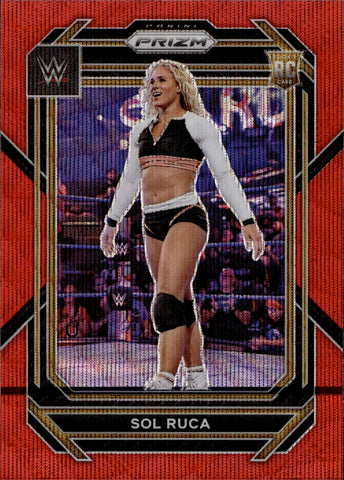 2023 Sol Ruca Panini Prizm WWE ROOKIE RED WAVE RC #105 NXT 1