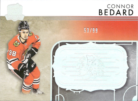 2023-24 Connor Bedard Upper Deck The Cup ROOKIE RINK GALLERY 53/99 RC #RGCB-V1 Chicago Blackhawks