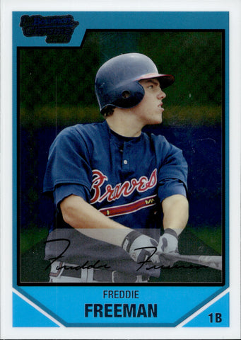 2007 Freddie Freeman Bowman Draft Picks & Prospects Chrome ROOKIE RC #BDPP12 Atlanta Braves 2