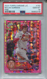 2023 Nolan Gorman Topps Chrome Logofractor ROOKIE PINK REFRACTOR 038/199 RC PSA 10 #192 St. Louis Cardinals 3718