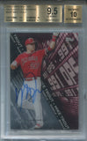 2016 Mike Trout Topps High Tek HIGHLIGHTS AUTO 10/25 AUTOGRAPH BGS 9.5/10 #HMT Anaheim Angels 0552