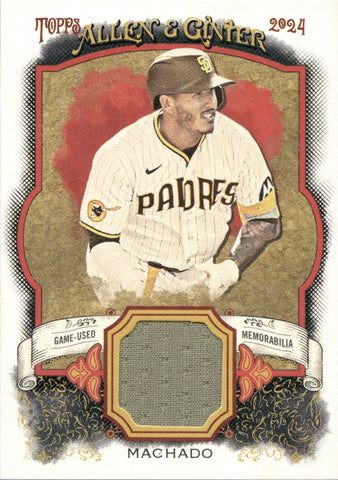 2024 Manny Machado Topps Allen & Ginter JERSEY RELIC #AGR-MM San Diego Padres