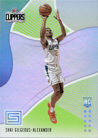 2018-19 Shai Gilgeous-Alexander Panini Status GREEN ROOKIE RC #156 Los Angeles Clippers 1