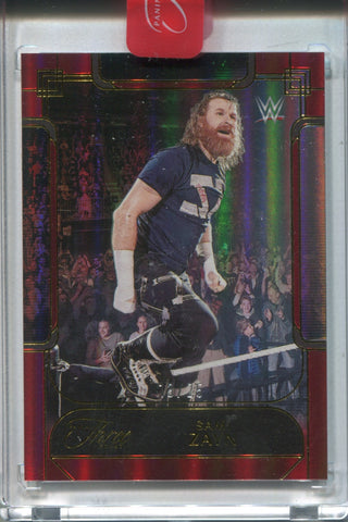2024 Sami Zayn Panini Three Count RED 13/25 #57 Monday Night Raw