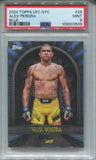 2024 Alex Pereira Topps UFN NYC BLUE 28/49 PSA 9 #28 Light Heavyweight 3509