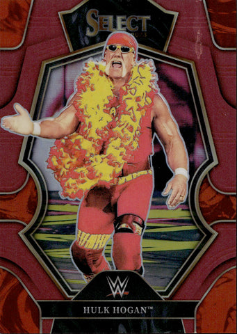 2023 Hulk Hogan Panini Select WWE PREMIER LEVEL MAROON 134/149 #130 WWE Legend