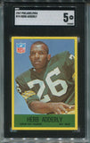1967 Herb Adderly Philadelphia SGC 5 #74 Green Bay Packers 3387