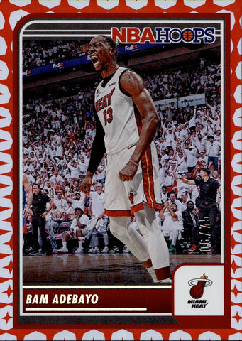 2023-24 Bam Adebayo Panini NBA Hoops GRAVITY 06/75 #195 Miami Heat