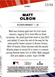2024 Matt Olson Topps Stadium Club GREEN FOIL CHIEF PROFESSIONALS 23/50 #CFPRO-1 Atlanta Braves