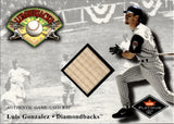 2001 Luis Gonzalez Fleer Platinum LUMBERJACKS BAT RELIC #LUGO Arizona Diamondbacks