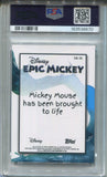 2026 Mickey Mouse Topps Disney Neon EPIC MICKEY PSA 9 #EM-20 Brought to life 8670
