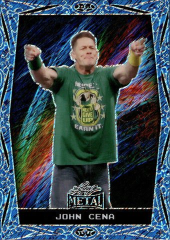 2024 John Cena Leaf Metal Legends DIAGONAL DARK BLUE SHIMMER 3/4 #20 WWE Legend