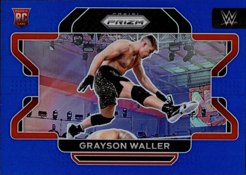 2022 Grayson Waller Panini Prizm WWE BLUE ROOKIE 167/199 RC #43 NXT 2.0