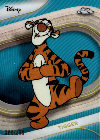 2025 Tigger Topps Chrome Disney TEAL REFRACTOR 089/299 #142