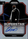 2023 Omos Panini Prizm WWE HOLO SILVER SUPERSTAR AUTO AUTOGRAPH #SA-OMS Monday Night Raw