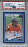 2025 RJ Harvey Donruss Optic BLUE RATED ROOKIE AUTO 063/149 AUTOGRAPH PSA 10/10 #208 Denver Broncos 2244