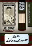 2005 Red Schoendienst Donruss Greats HALL OF FAME SOUVENIRS BAT AUTO AUTOGRAPH RELIC #HOFS-23 St. Louis Cardinals HOF