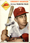 1954 Granny Hamner Topps #24 Philadelphia Phillies BV $30