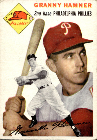 1954 Granny Hamner Topps #24 Philadelphia Phillies BV $30