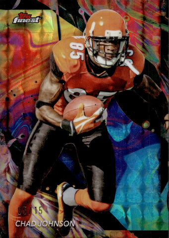 2024 Chad Johnson Topps Finest BLACK GEOMETRIC REFRACTOR 05/15 UNCOMMON #110 Cincinnati Bengals
