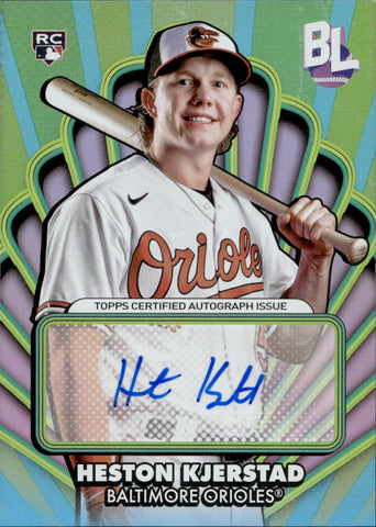 2024 Heston Kjerstad Topps Big League ROOKIE OPENING ACT AUTO AUTOGRAPH RC #OAA-HK Baltimore Orioles