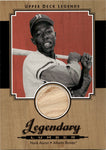 2001 Hank Aaron Upper Deck Legends LEGENDARY LUMBER BAT RELIC #L-HA Milwaukee Braves HOF