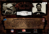 2004 Jim Thorpe Doak Walker Donruss Classics CLASSIC MATERIALS DUAL JERSEY 11/75 RELIC #CC-45 Lions Bulldogs