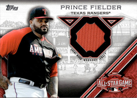 2015 Prince Fielder Topps Update ALL-STAR STITCHES JERSEY RELIC #STIT-PF Texas Rangers