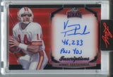 2024 Vinny Testaverde Leaf Metal INSCRIPTIONS AUTO 033/100 AUTOGRAPH #MI-VT1 Tampa Bay Buccaneers