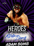 2023 Adam Bomb Leaf Heroes of Wrestling PURPLE AUTO AUTOGRAPH #BA-AB1 WWE Legnd