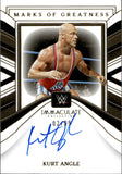 2023 Kurt Angle Panini Immaculate WWE MARKS OF GREATNESS AUTO 02/99 AUTOGRAPH #MG-KAG WWE Legend