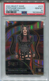 2024 Stephanie Vaquer Panini Select WWE ROOKIE RINGSIDE SILVER RC PSA 10 #215 Monday Night Raw *Pop 7* 9483