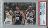 1999-20 Tim Duncan Allen Iverson Vince Carter Topps Finest SALUTE WITH COATING PSA 8 #FS1 Spurs 76ers Raptors 4431