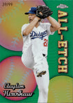 2024 Clayton Kershaw Topps Chrome ALL-ETCH GREEN REFRACTOR 39/99 #CAE-19 Los Angeles Dodgers