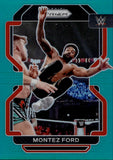 2022 Montez Ford Panini Prizm AQUA 05/49 #125 Monday Night Raw