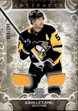 2024-25 Kris Letang Upper Deck Artifacts GOLD DUAL JERSEY 050/299 RELIC #55 Pittsburgh Penguins